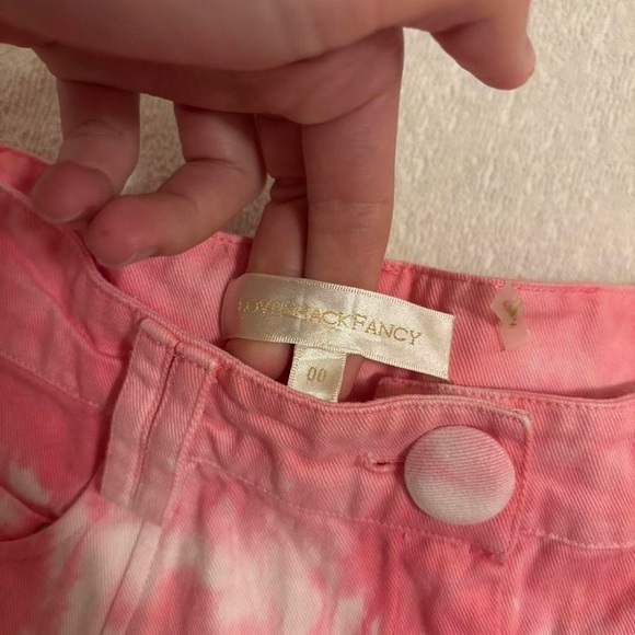 LoveShackFancy Pink and White Ruffle Mini Skirt - Picture 5 of 6